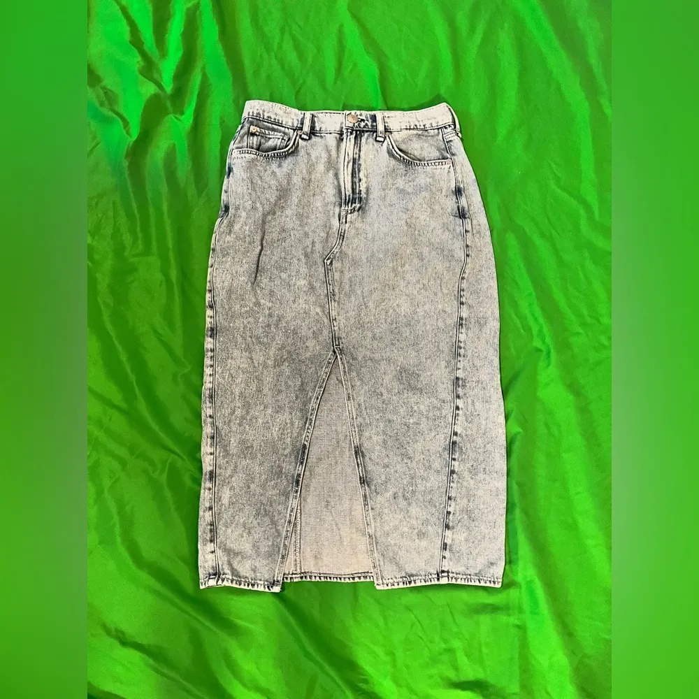 Rag & Bone Blue Denim Midi Skirt size 28 - Image 4