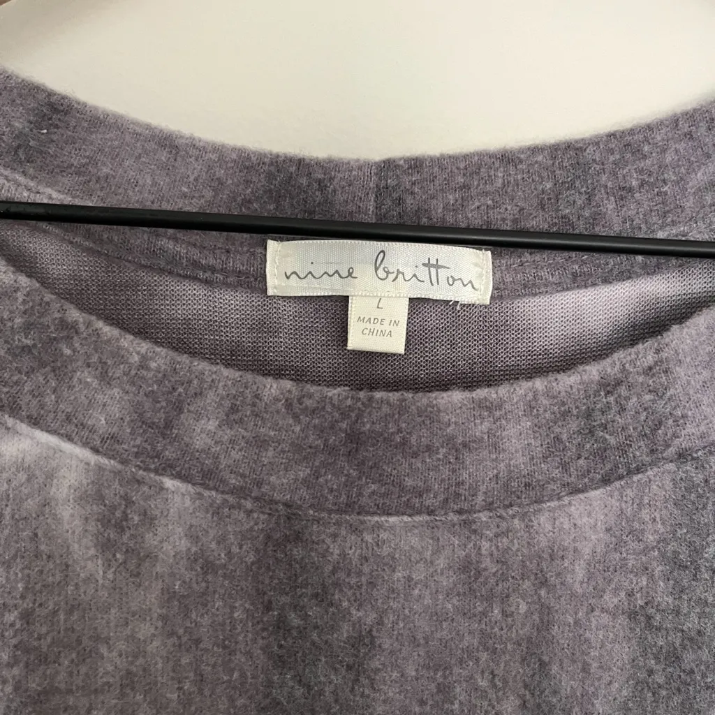 NWT STITCH FIX Nine Britton Grey Pullover Sweater Sweatshirt Top Women’s Large - Image 4