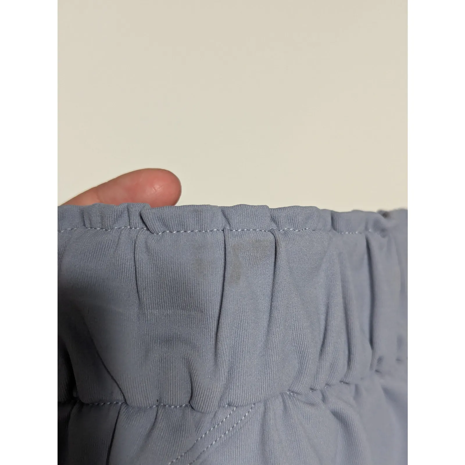 Lululemon Keep Moving Joggers Stretch High Rise Light Blue Chambray Womens 4 Gym - Image 4