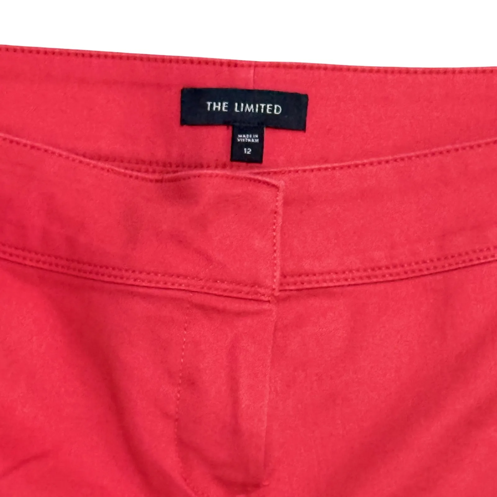 The Limited Red Scallop Hem Shorts Womens Size 12 - Image 2