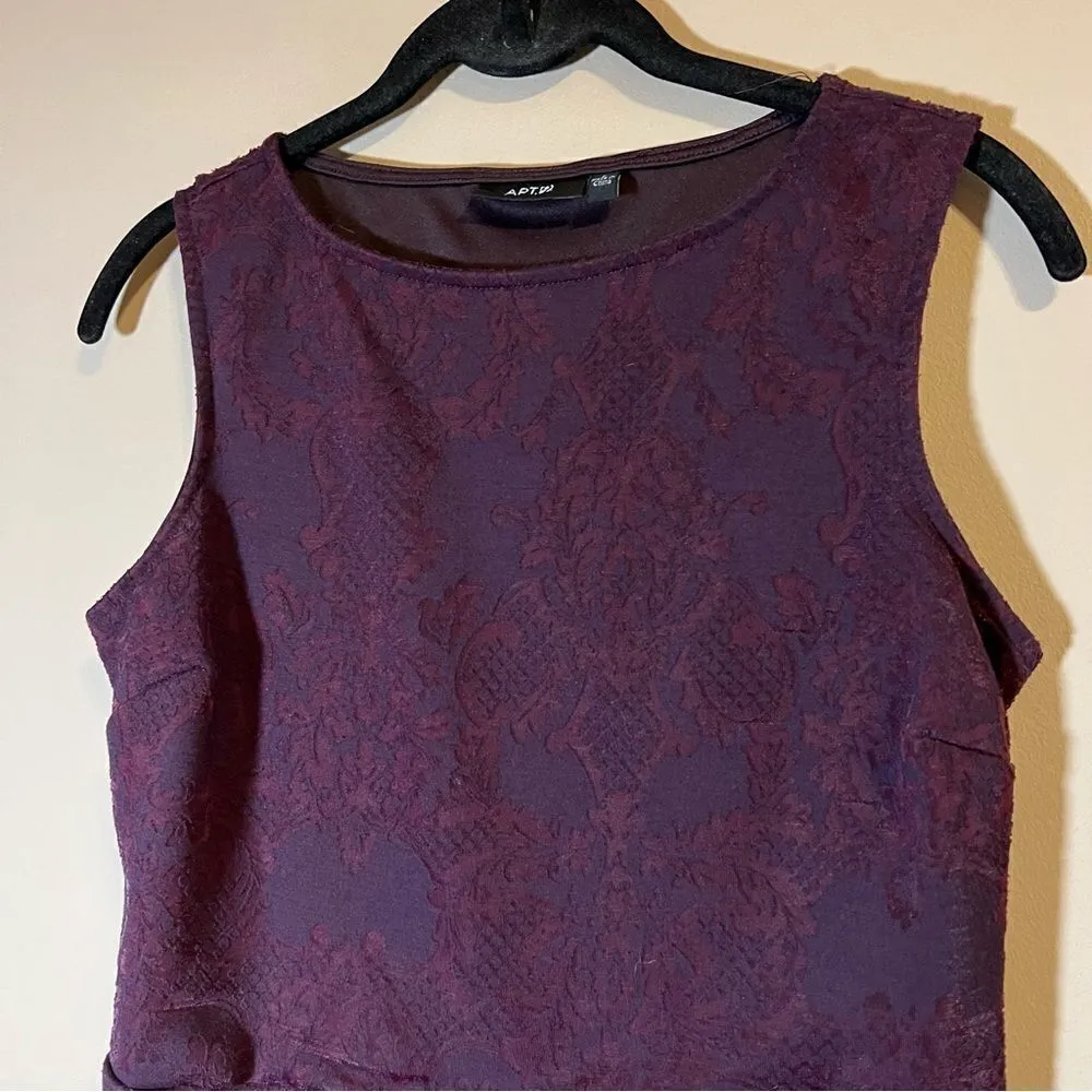 ✨ Apt. 9 Women’s Purple Peplum Blouse Small - Image 2