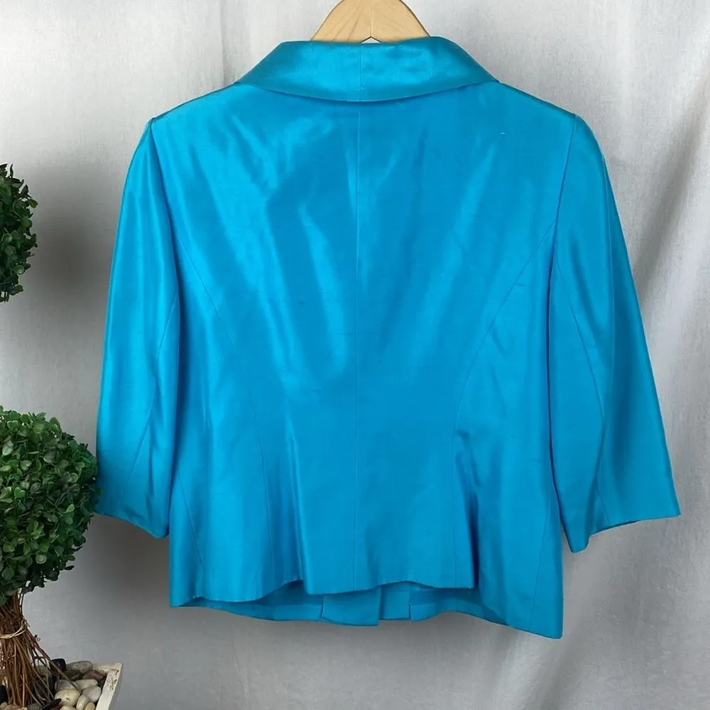 Talbots 100% Silk Sleeveless Dress & Jacket Set 10P - Image 3