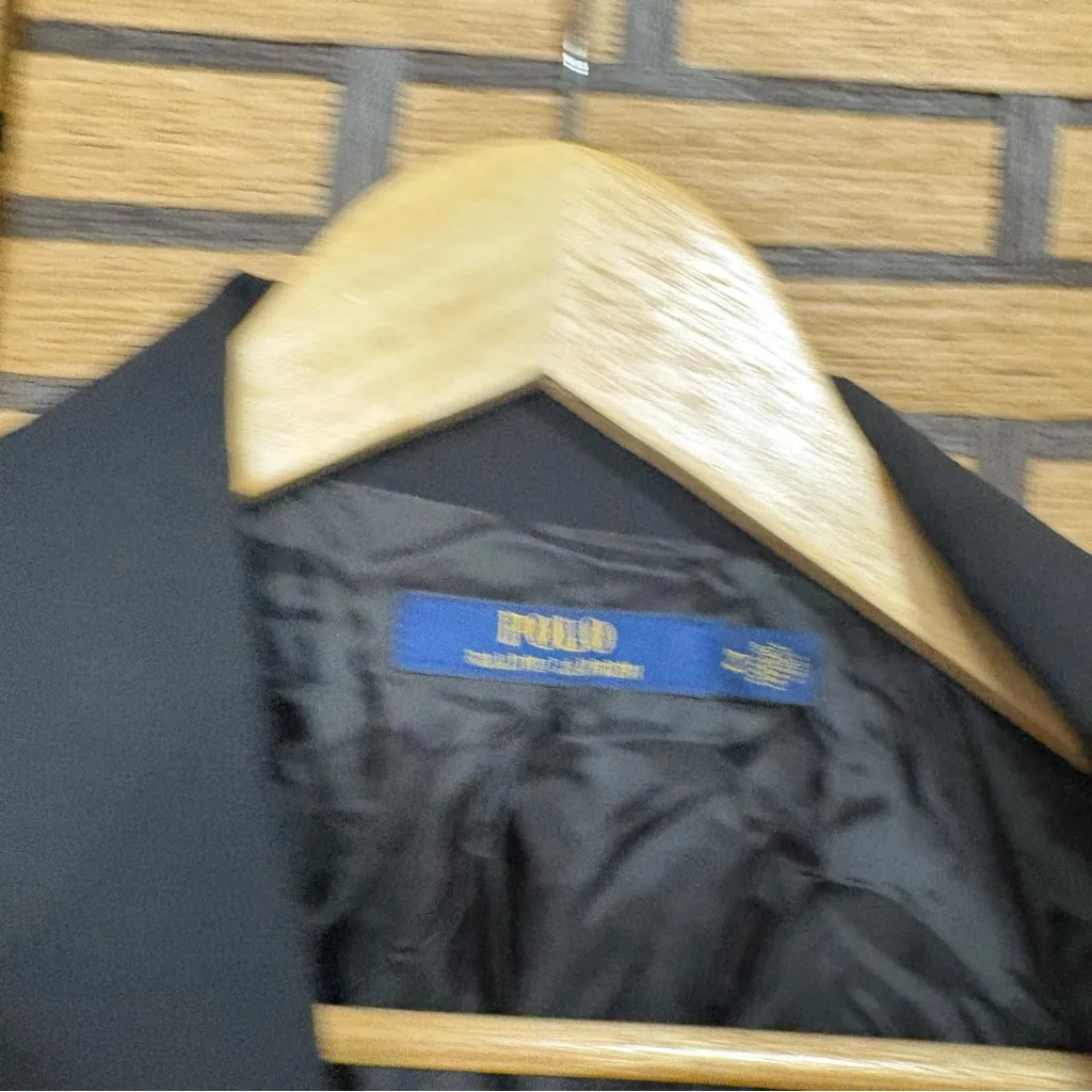 Polo‎ Ralph Lauren Black Blazer Size 2 - Image 6