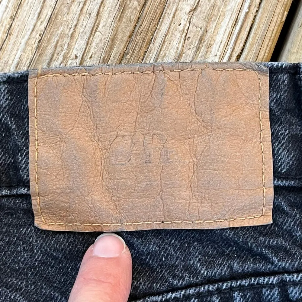 Zara Women's High Waisted Button Fly Jeans Black Wash 100% Cotton Size 2 - Image 8