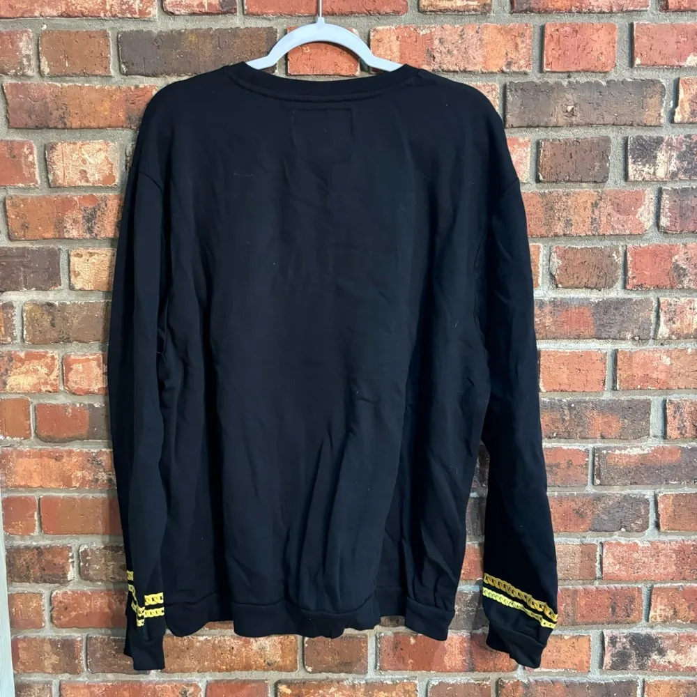 Christmas holiday womens gangsta wrappa crewneck sweatshirt black XL - Image 4