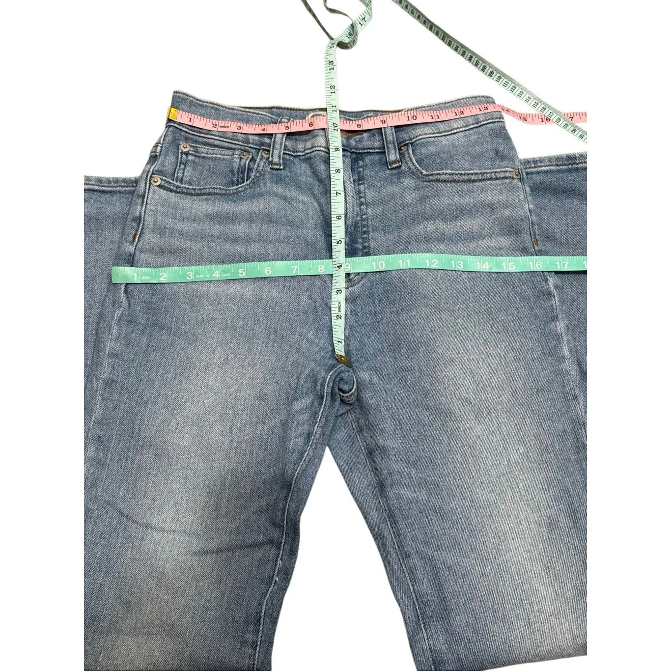 J Crew curvy full length demi boot jeans 28 Blue - Image 4