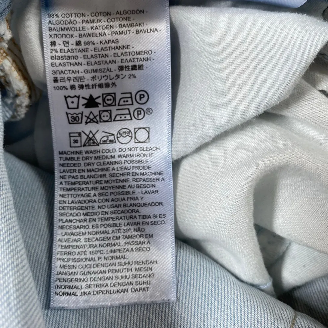 Levi's‎ 724 High Waisted Taper Super Light Wash Jeans 27 X 28- Excellent - Image 13