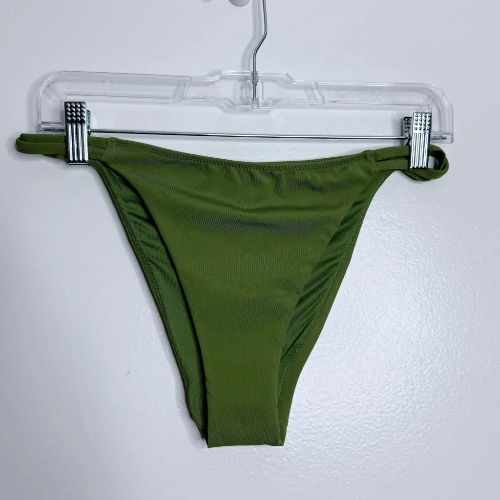 NWT Zara‎ Green Bikini Bottom Year 2025 Size Medium - Image 2