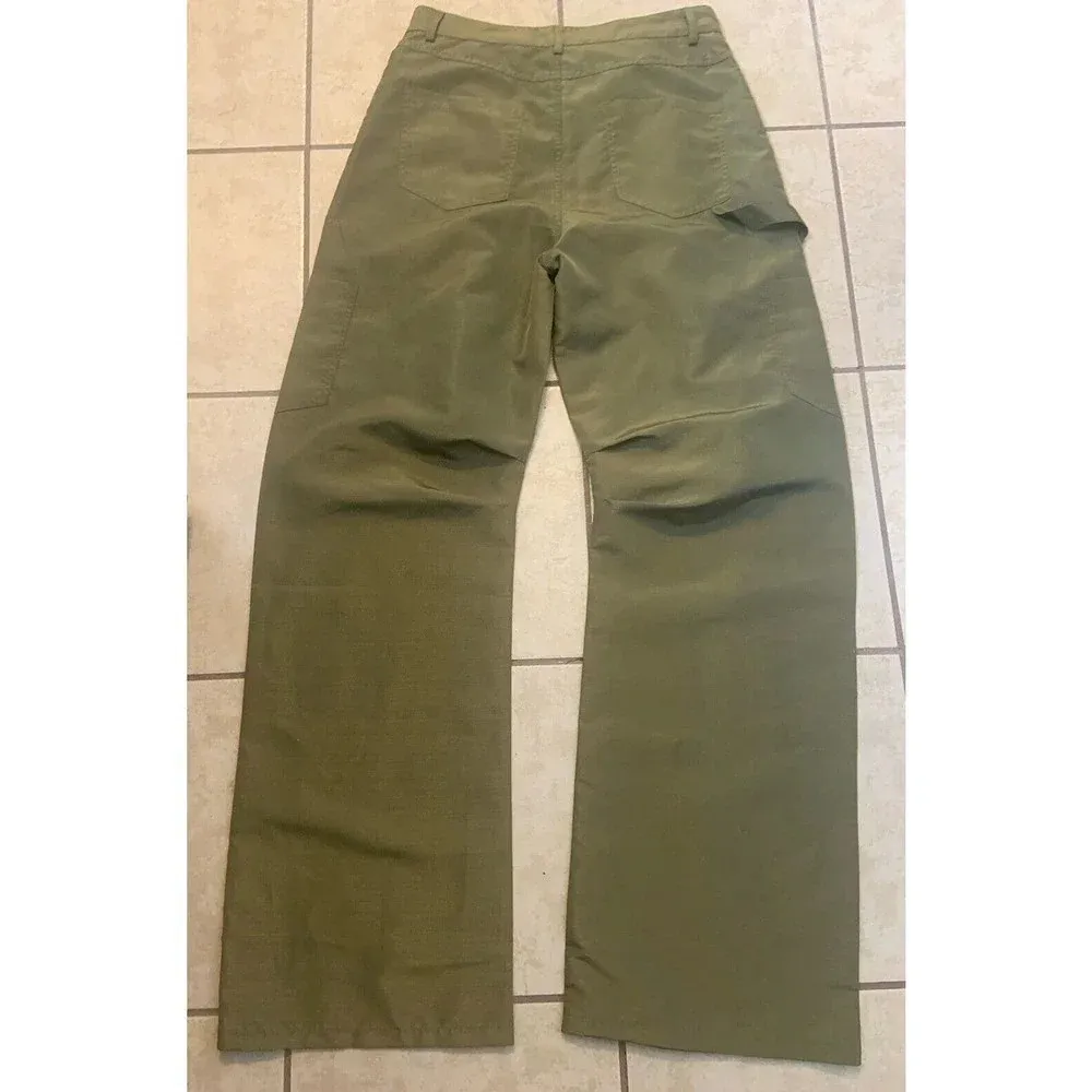 lioness miami vice pants Army Green S NWOT fall casual cargo low rise $98 y2k - Image 9