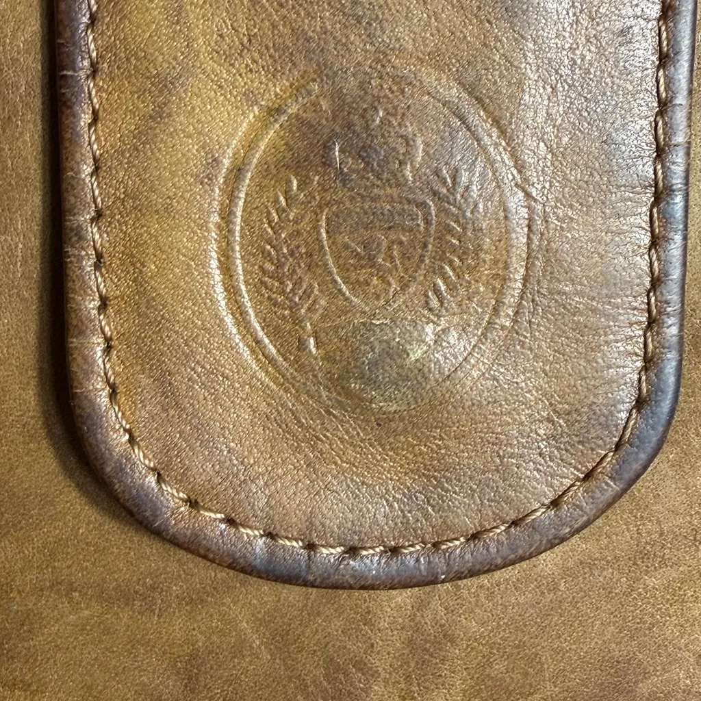 Genuine Leather Brown Snap Wallet Zip Around Organizer Clutch ID Holder - Image 2