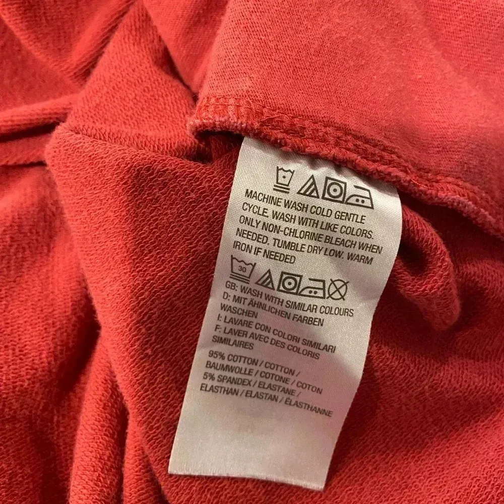 Denim & Co Red Cotton Stretch Collared Plaid Detail Quarter Zip Pullover Size L Size L - Image 13