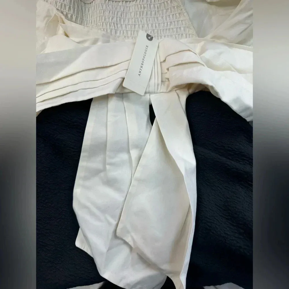 Anthropologie Maeve Black & White Colorblocked Shift Mini Dress Size S Small NWT - Image 7