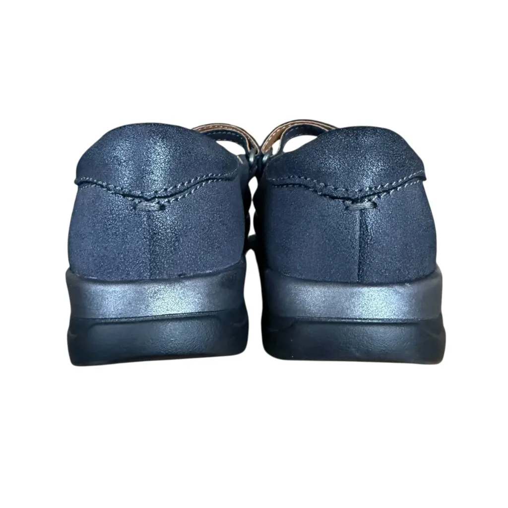 Earth Tose mary jane ballet flats in grey leather with strap across top 6 1/2M Gray Size 6.5 - Image 5