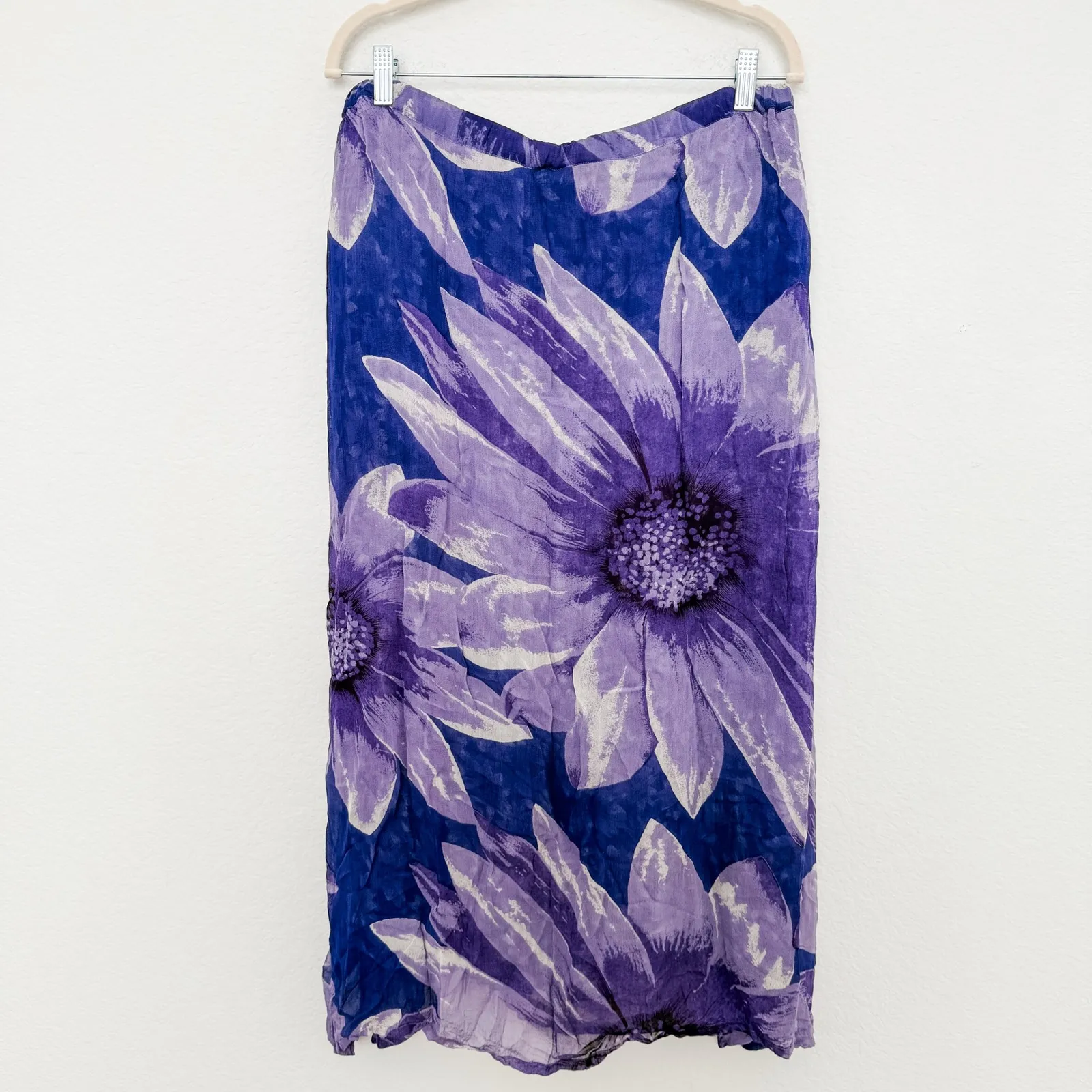 Shopping‎ with Anthony Womens Maxi Skirt Size S Purple Floral 90s Boho Tropical - Image 6