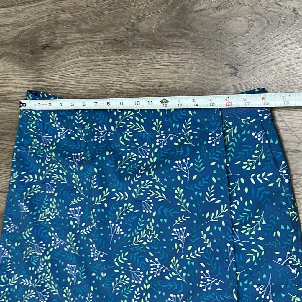 RipSkirt Hawaii‎ 19” Wrap Beach Coverup Skirt Blue Print Size Large - Image 8