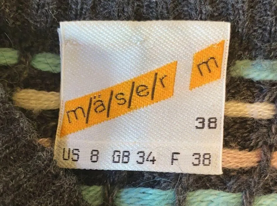 Maser Maser M Vintage Wool 80s V - Image 7