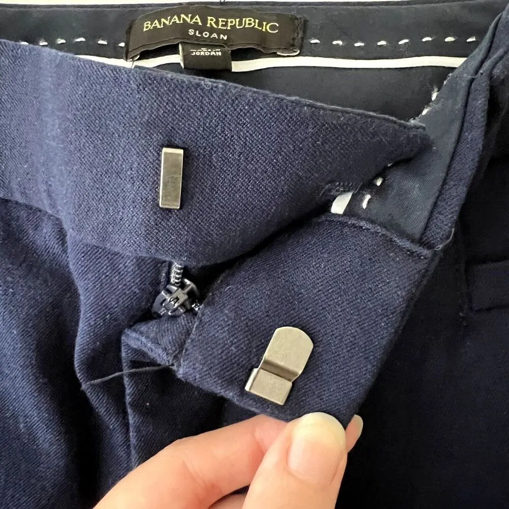 Banana Republic Sloan Navy Ankle Dress Pants - Image 3