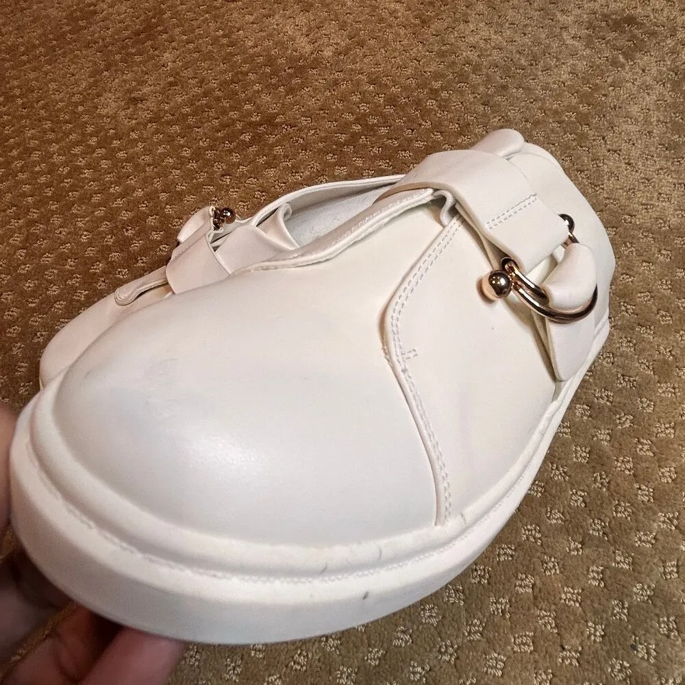 Blondo Pyper White Open Back Mule Leather Gym Shoes Sneakers Waterproof SZ 11 - Image 6