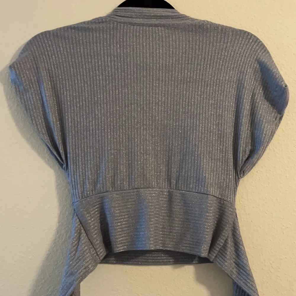 ZARA Silver Crop top - Image 3