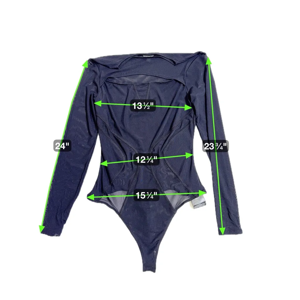 Guess‎ Mesh Y2K Illusion Bodysuit size M - Image 6