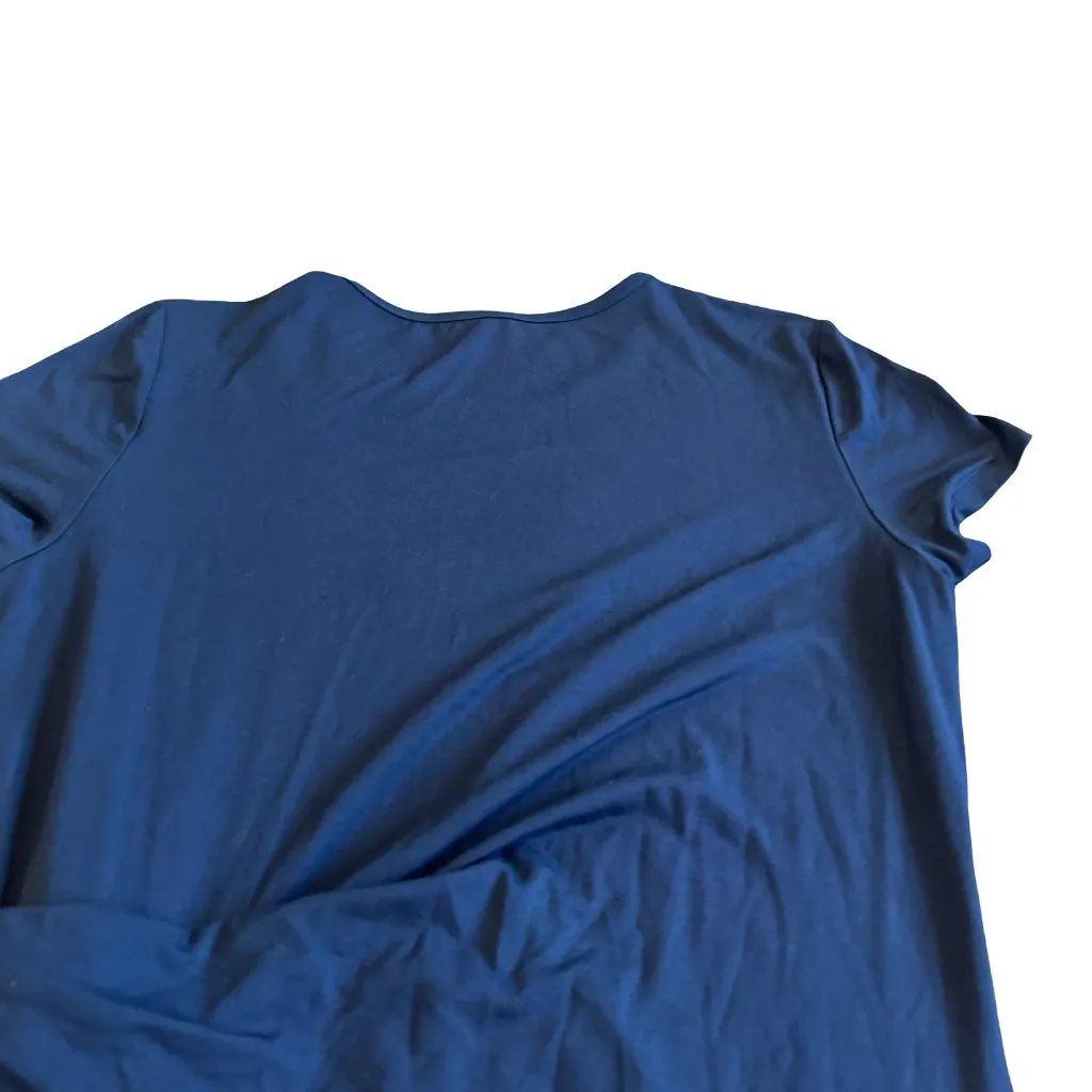 J. McLaughlin Elora Side Tie Sheath Dress Stretch Navy Jersey Size Large Women's - Image 8