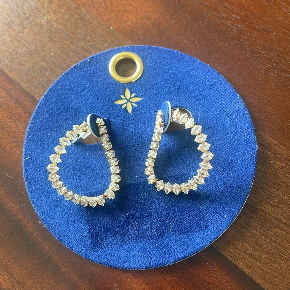 Target earrings horseshoe cubic zirconia stud fashion jewelry New - Image 5