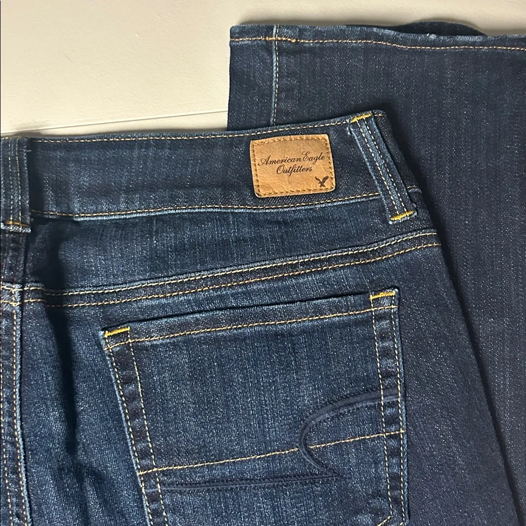 American Eagle Jeans Women's Size 8 AE Outfitters Artist Stretch Cropped Jeans - Image 8