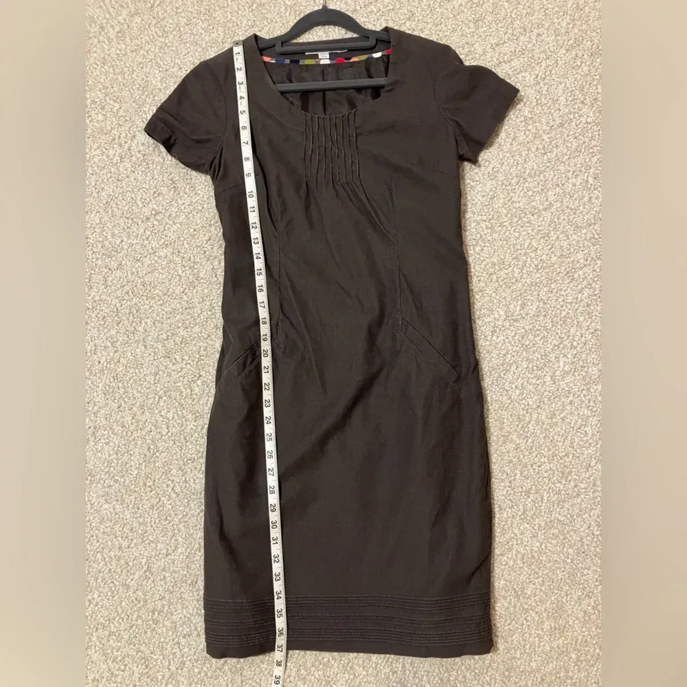 Boden Corduroy Shift Dress‎ Short Sleeve Purple/Grey Womens size 4R 100% cotton Purple - Image 10