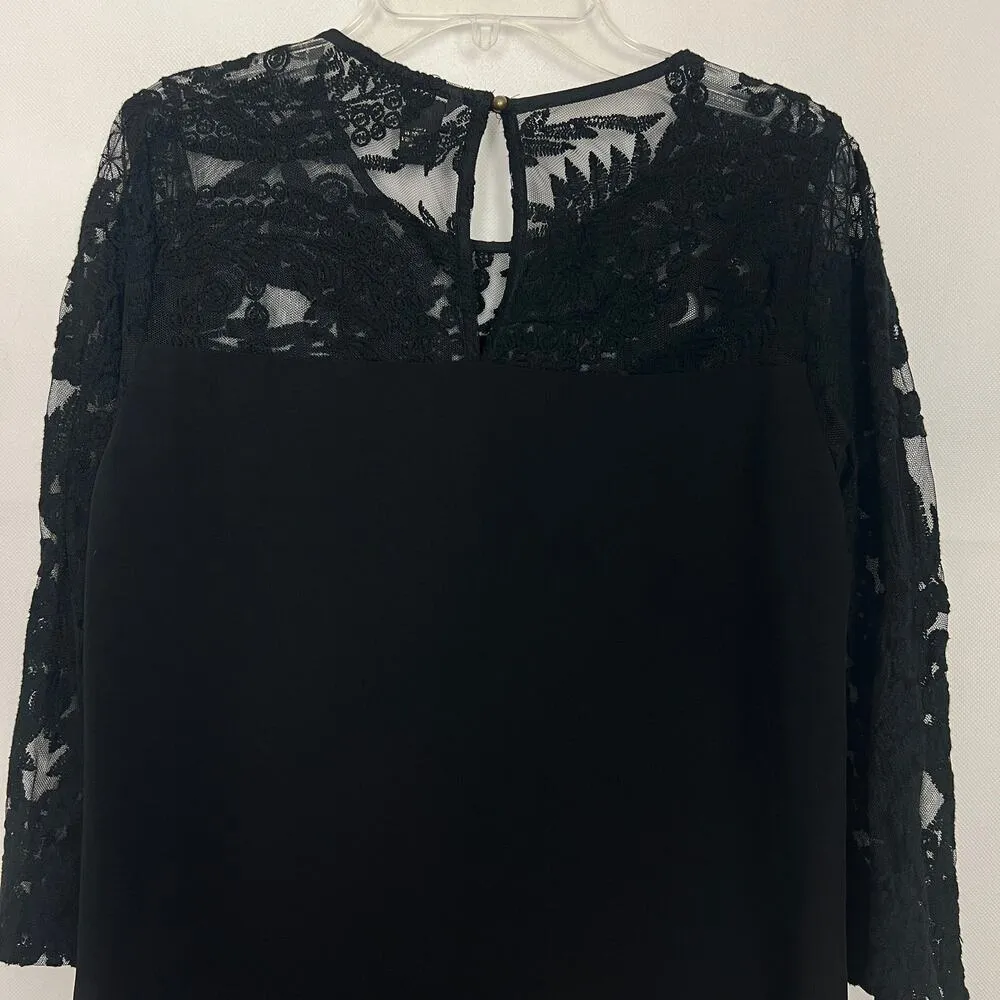 Forever 21 Womens Dress Small Shift Lace Whimsigoth Witchy Fairygoth Edgy Boho - Image 7