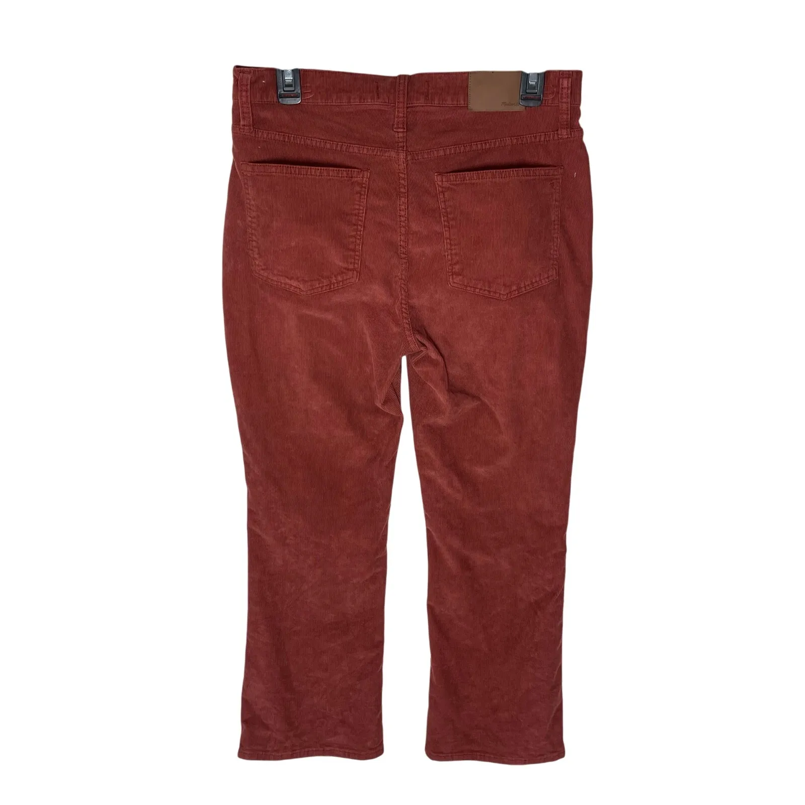 MADEWELL Women’s Demi Cali Bootcut Corduroy Pant in Rust size 29 - Image 7