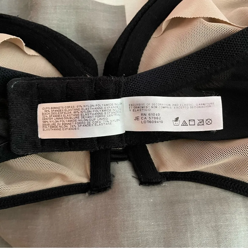 Stark Beauty Underwire Bra in Black Size 36D - Image 8