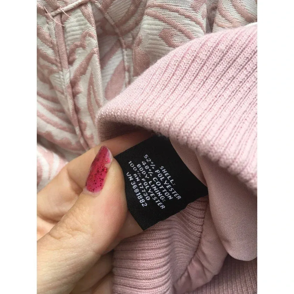 Victoria Beckham Women's Paisley Print Pink Bomber Jacket Size XS - Image 5