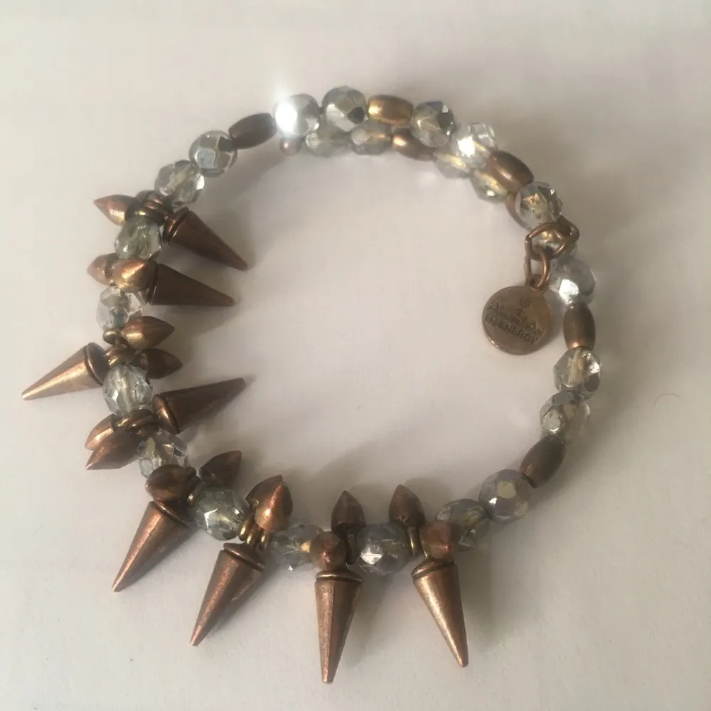 Alex and Ani energy spikes wrap bracelet beads - Image 3
