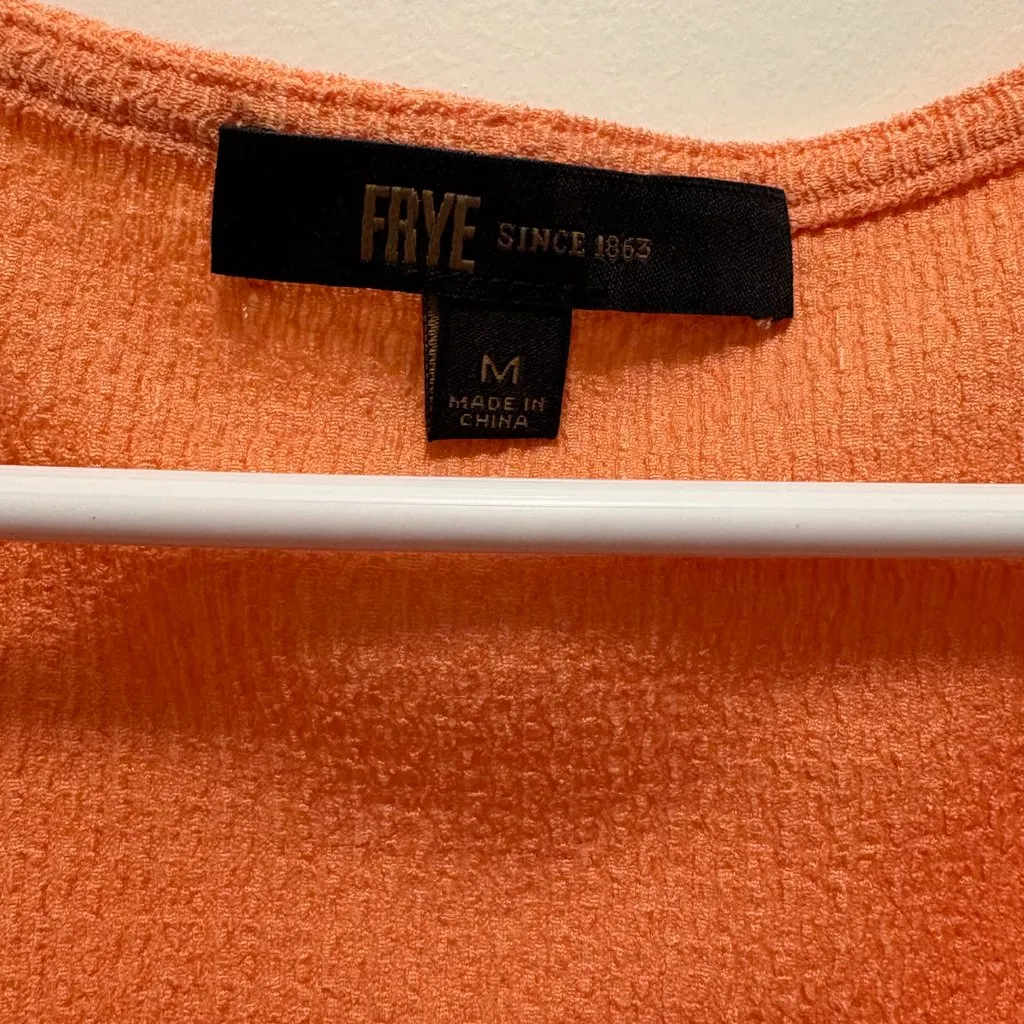 Frye Peplum Tank in Cadmium Orange – Size M - NWT - Image 4