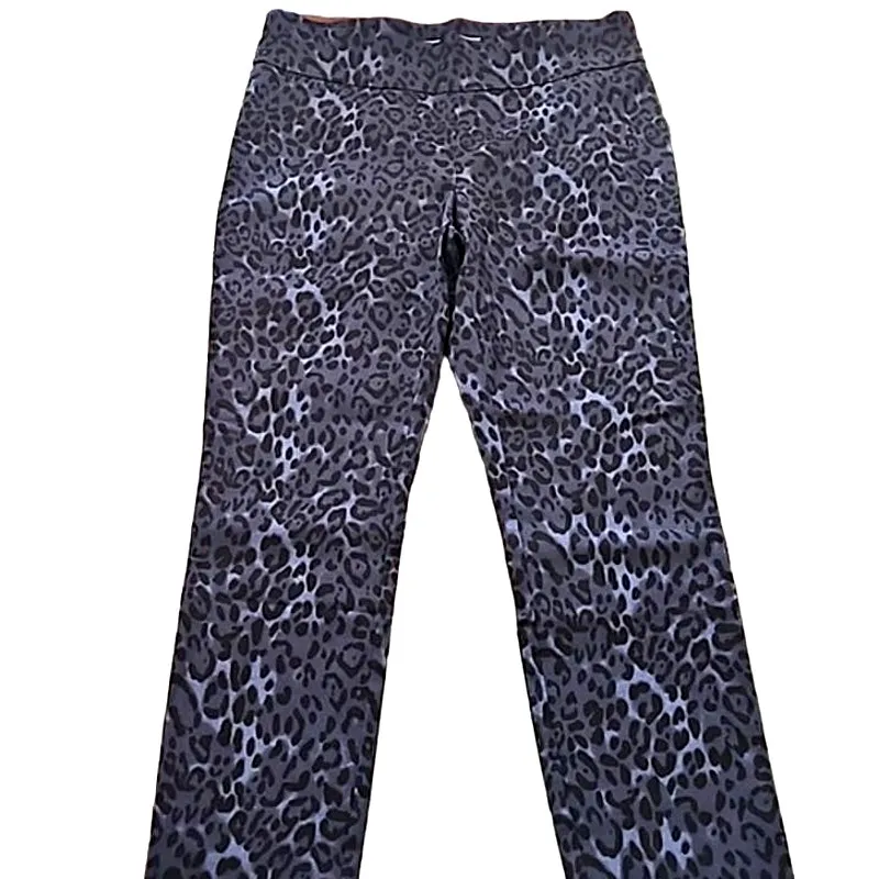 Philosophy Republic Leopard Print Pull-On Pants - Size 8, Blue NWOT - Image 2