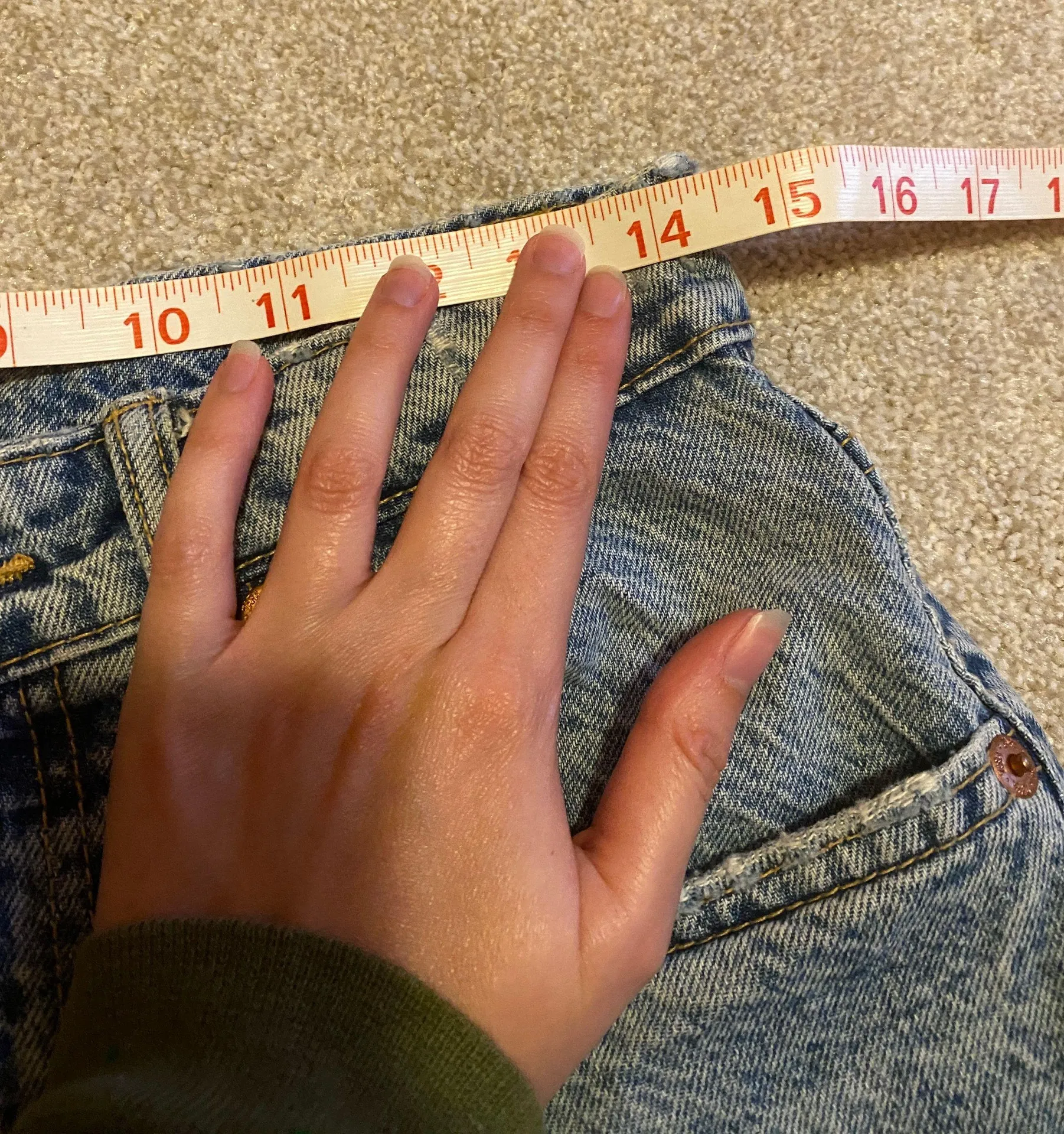 Acid Wash  High Rise Mom Shorts - Image 3