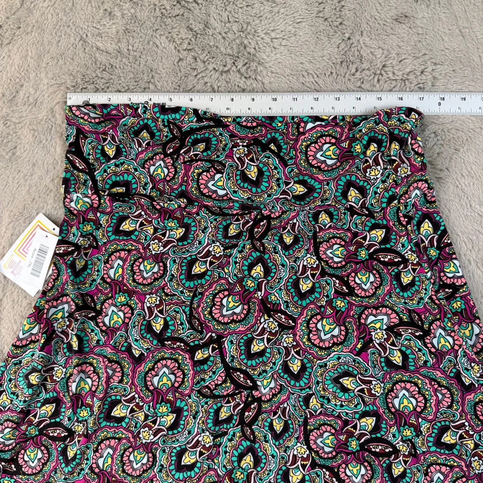 LuLaRoe‎ A-Line Skirt Paisley Print Comfortable Casual Skater 2XL - Image 6