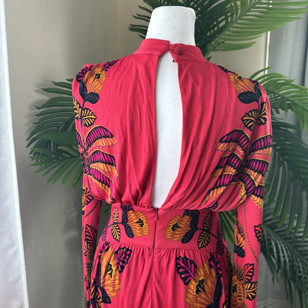FARM RIO Blush Living Bloom High Neck Maxi Dress, Size X-Small, $265 - Image 11