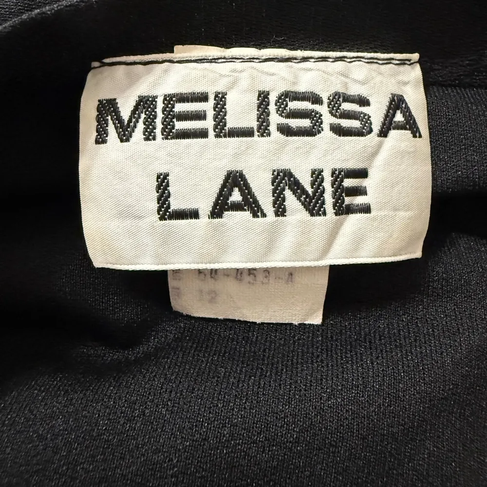 Vintage Melissa Lane Dress, Tag Shows Size 12 But Measures like a Small Black - Image 8