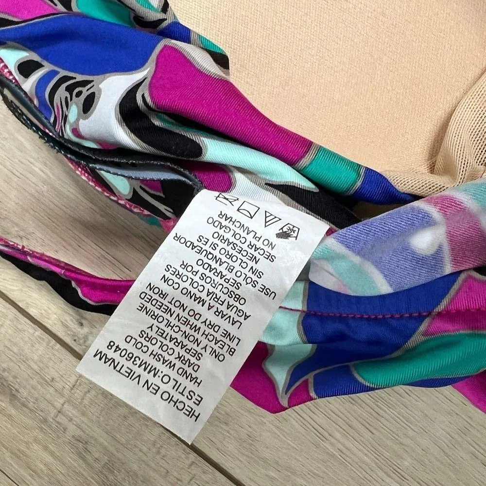 Maxine of Hollywood Shirred Front Girl Leg One Piece Swimsuit Size 10 - Image 4