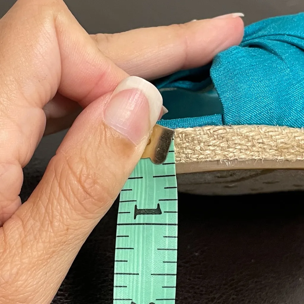 Life Stride Ronda Turquoise Silk Wedge Espadrille - Image 10