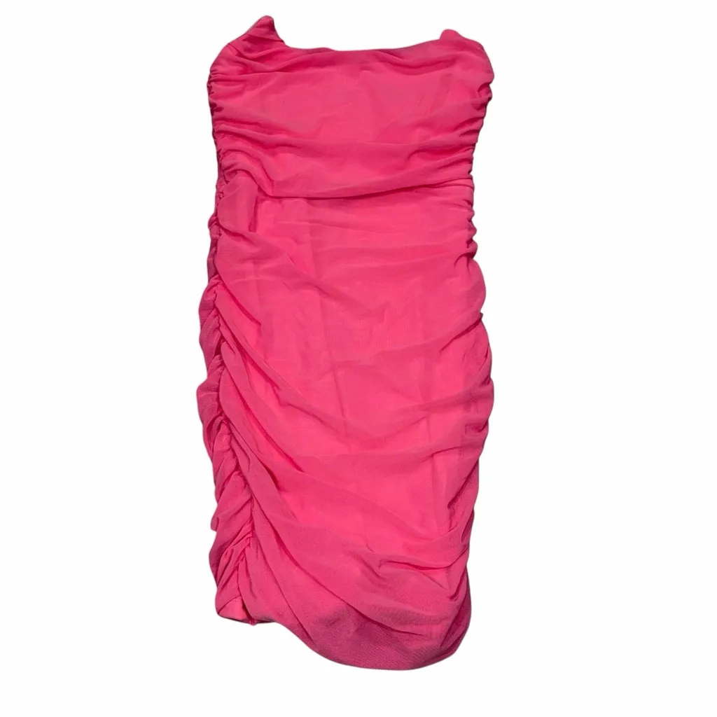 NEW Hello Molly Hot Pink Strapless Excite Me Mini Dress size 6 - Image 4