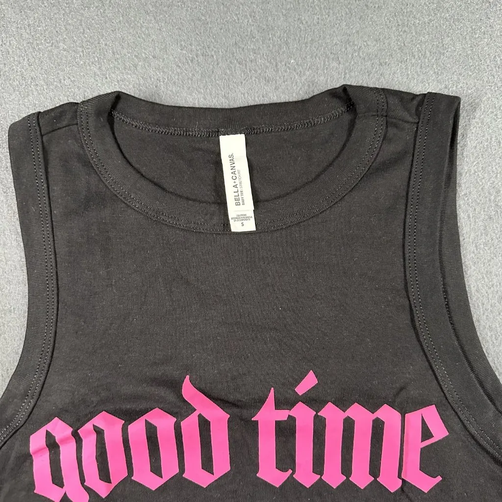 Laura Marano Good Time Bad Time Shirt Womens XL Crop‎ Tank Top Music Band Tour Black - Image 3