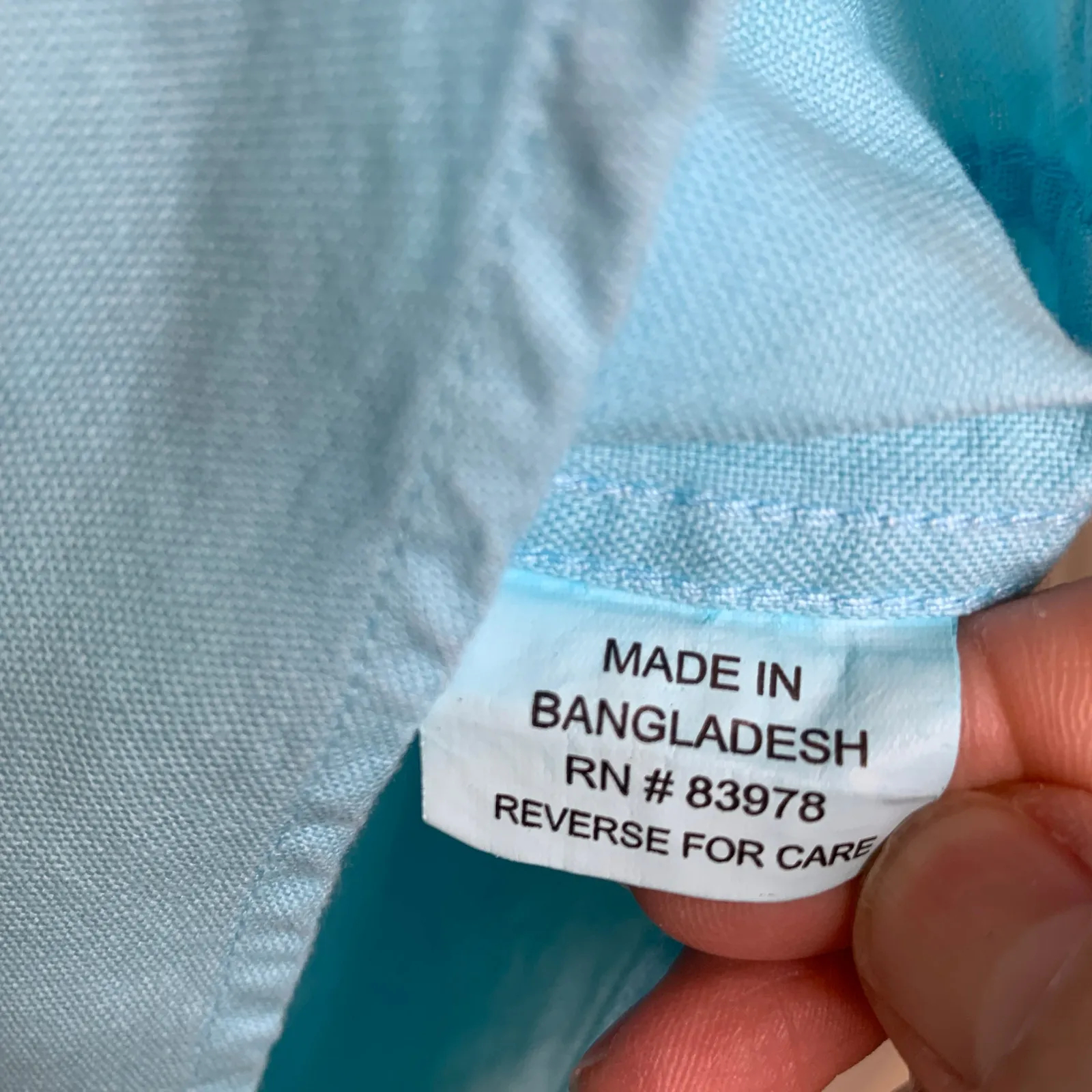 SeaSalt Aqua Button Up Shirt Sz Small Handpainted Blue - Image 11