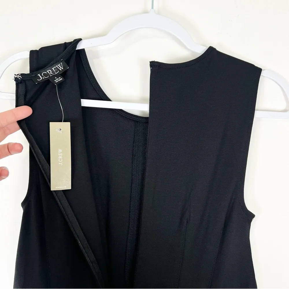J. Crew Nadia Dress in Ponte Black Seamed Darted Size Small NWT - Image 12