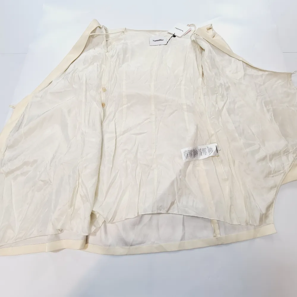 Nanushka Moha Dress in Vanilla - Image 8