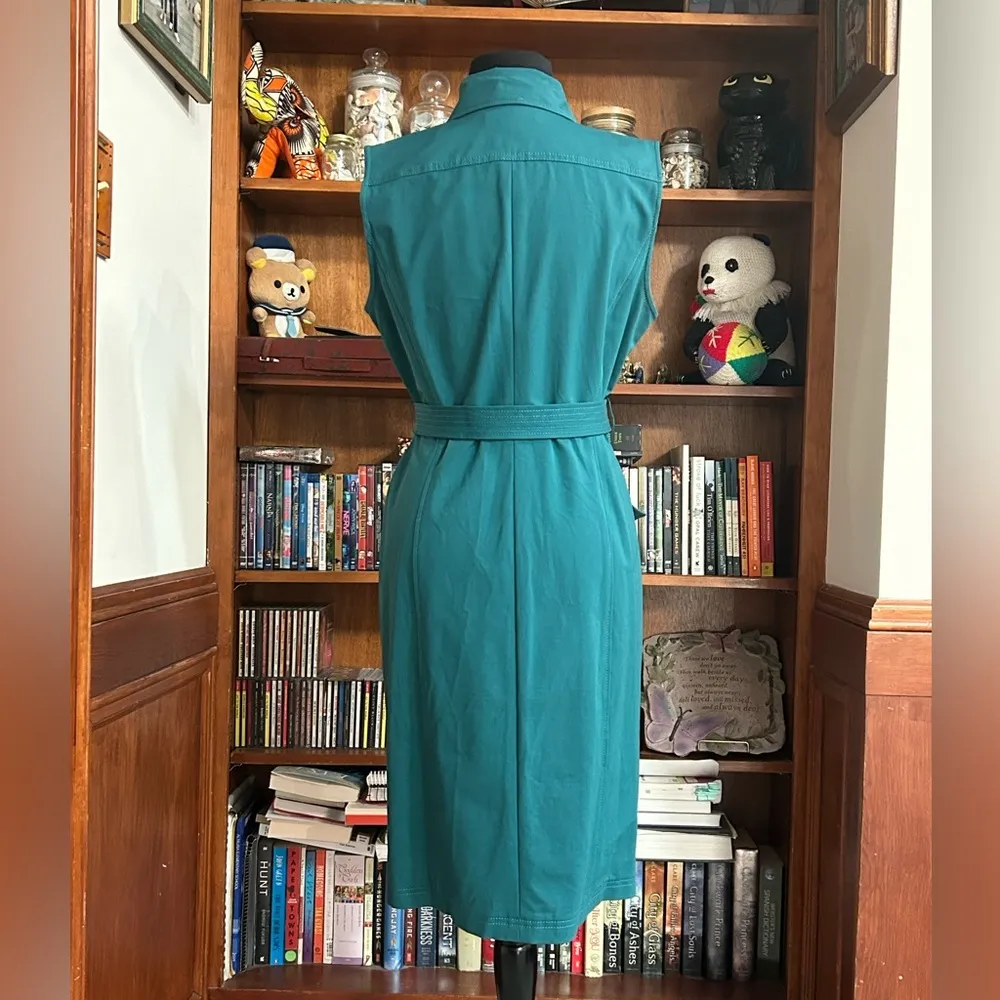 Lafayette 148 New York Starla Sleeveless Zip Front Dress - 8 - Image 7