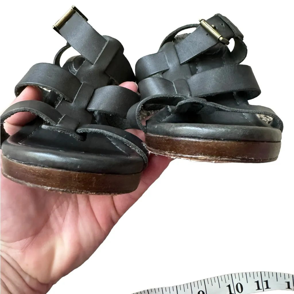 Boden Strappy‎ Leather Sandals Gray Size 36 CP - Image 6