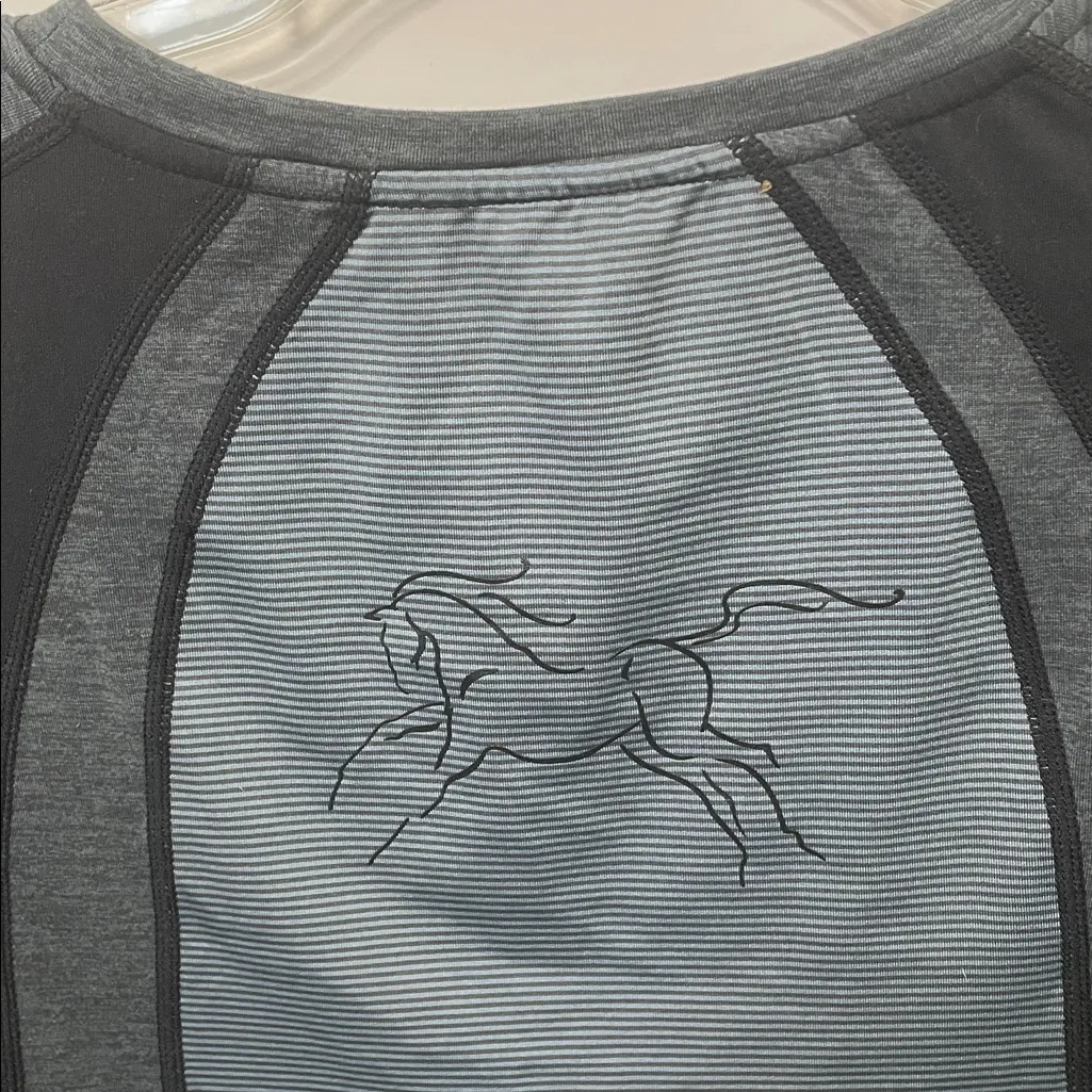 Kerrits Gray Long Sleeve Equestrian Top Large - Image 3