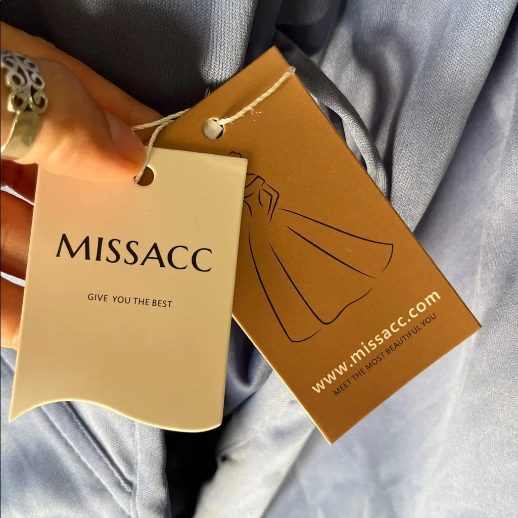 Missacc Sheath Scoop Neck 3/4 Sleeves Knee - Image 4